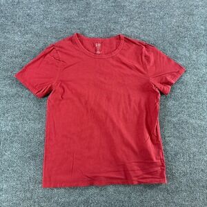 Gap Vintage Red Organic Cotton Short Sleeve Crewneck T-Shirt Womens Med Casual